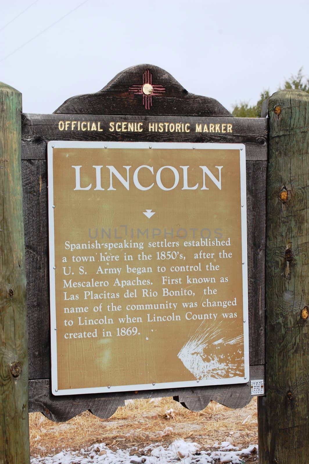 Lincoln New Mexico Historic Marker by RefocusPhoto