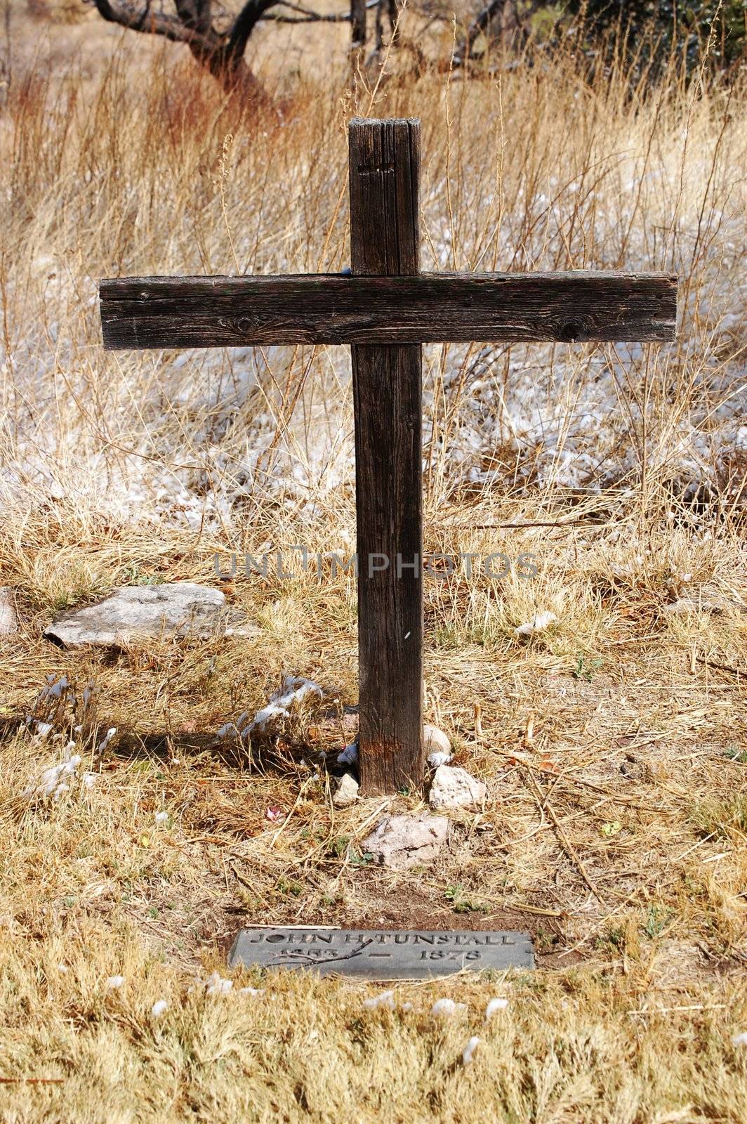 Lincoln New Mexico Historic Grave - John Tunstall by RefocusPhoto