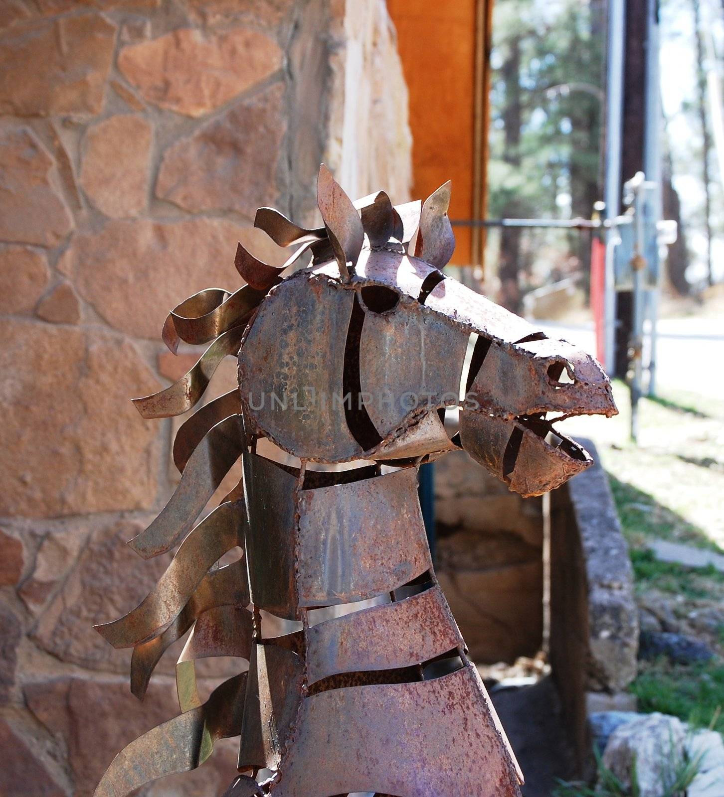 Metal Horse Sculpture - Ruidoso New Mexico by RefocusPhoto