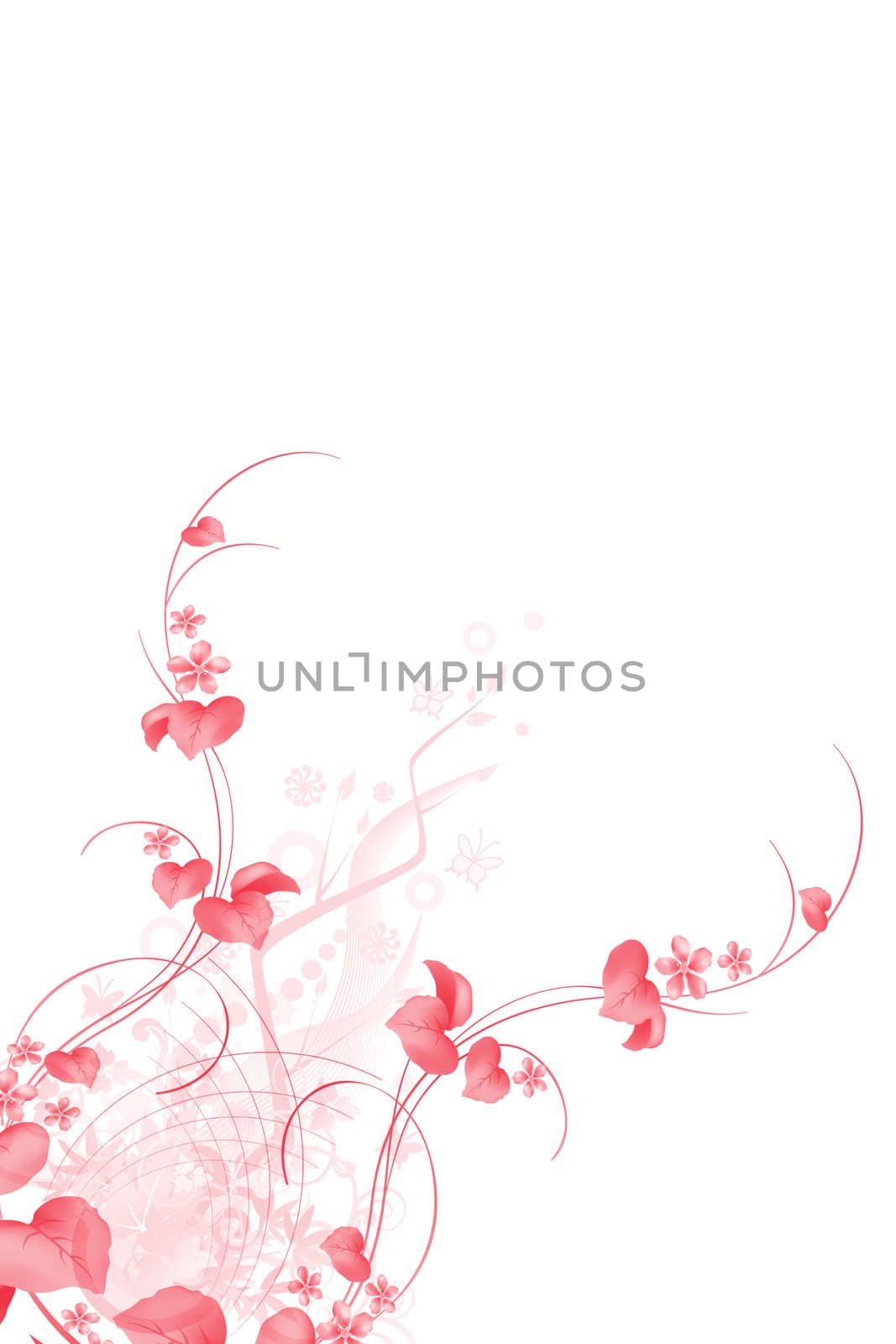 Beautiful abstract background of pink floral 