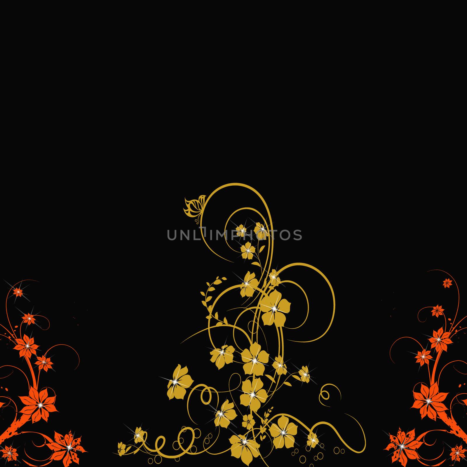 Beautiful abstract floral background 