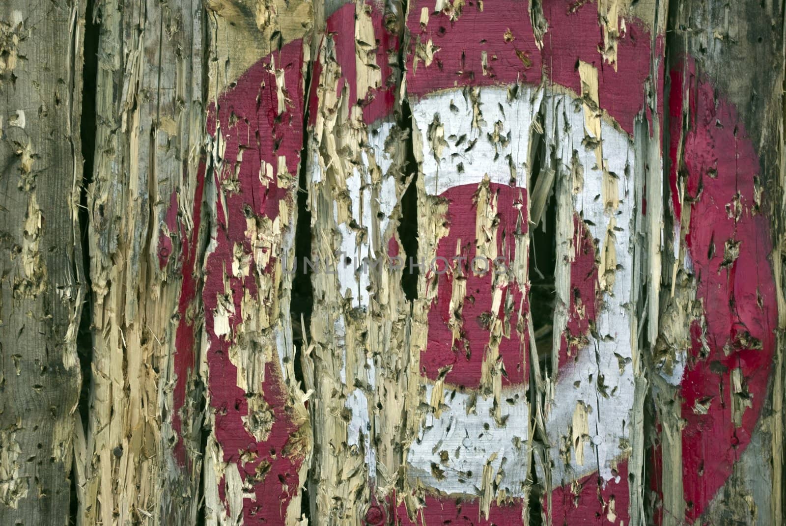 the old wooden Gun Target Grunge Background