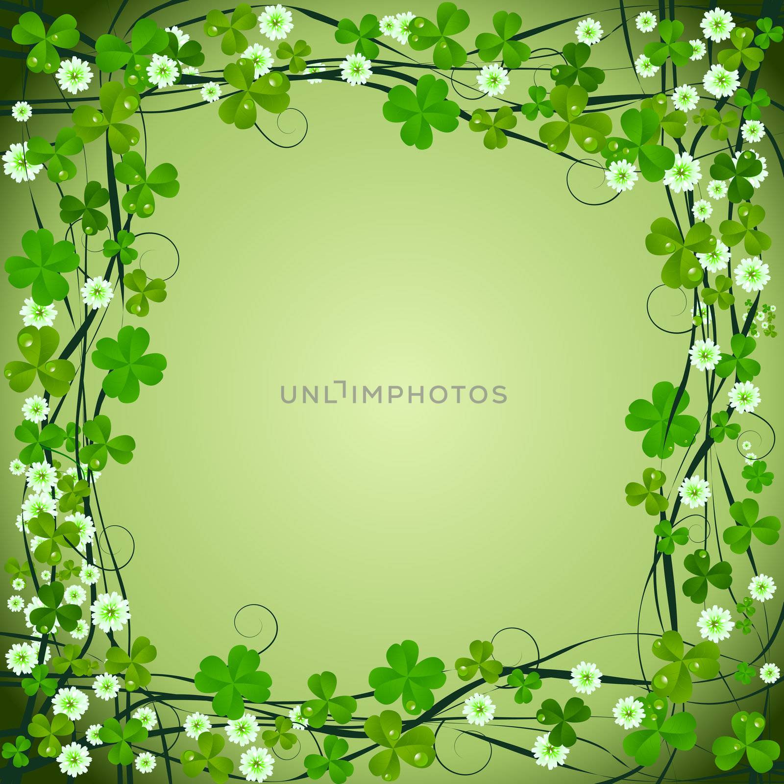 Clover frame background by Lirch