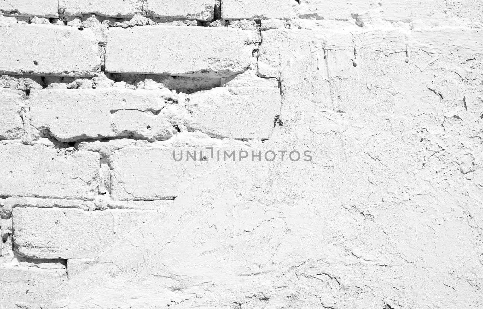 A texture background of white brick wall
