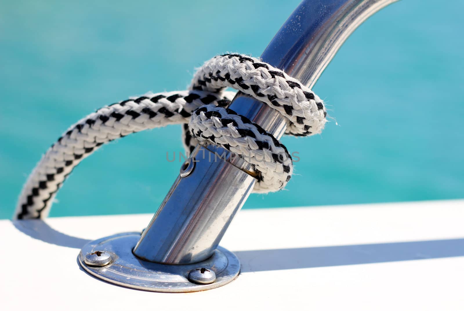 A knot on a boat