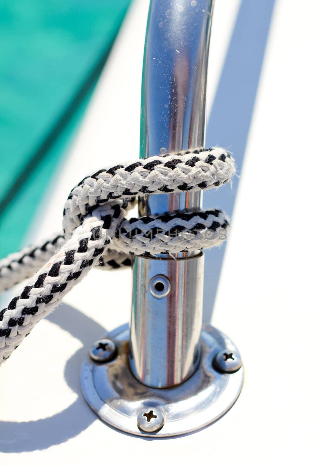 A knot on a boat