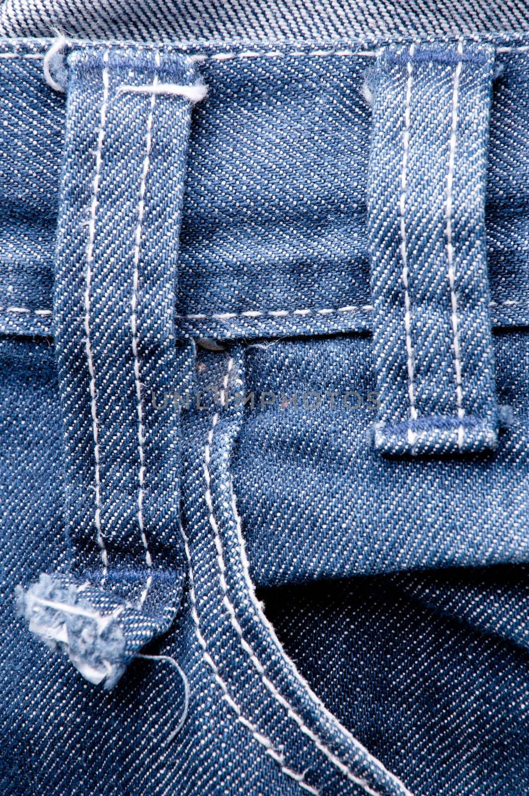 texture of fabric in denim with details