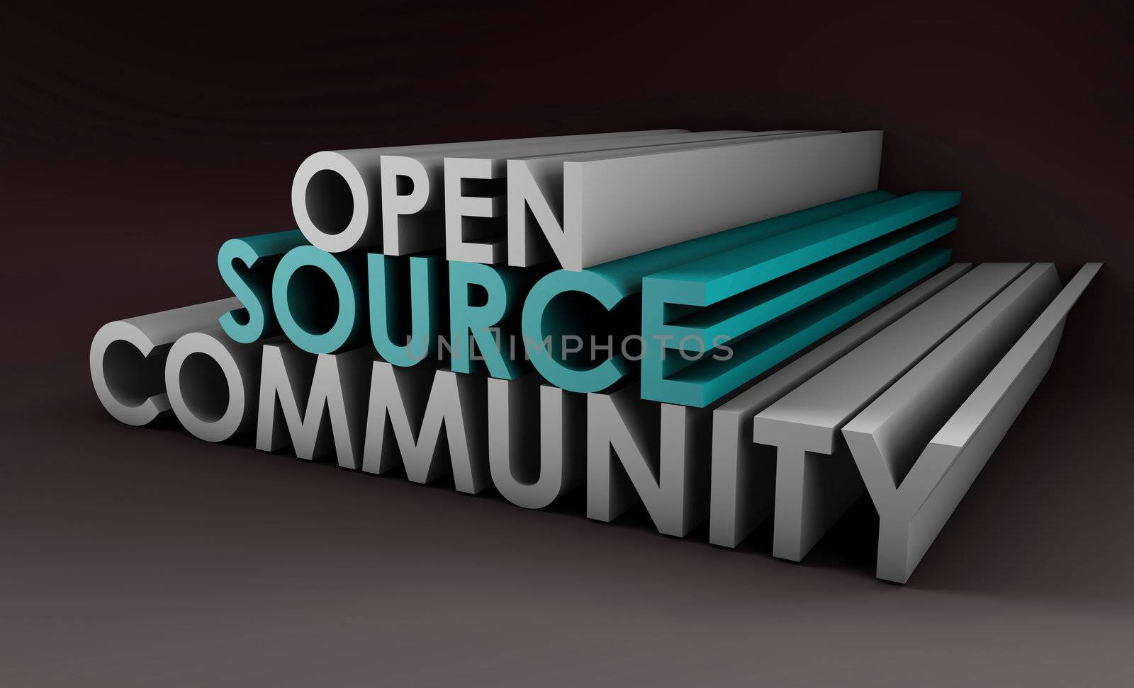 Open Source Community Concept in 3D Art