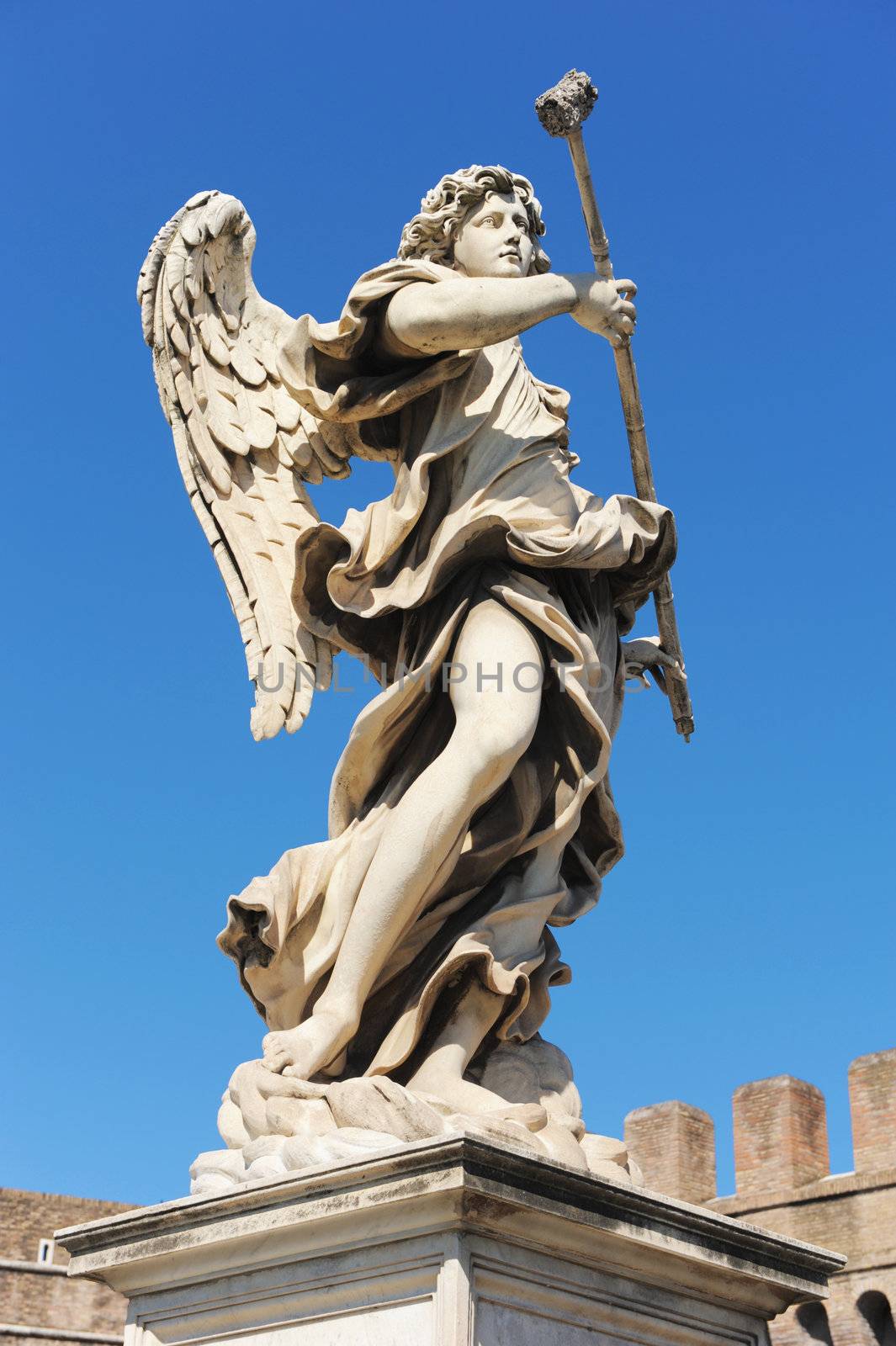 Bernini angel on the castel of Sant Angelo in Rome