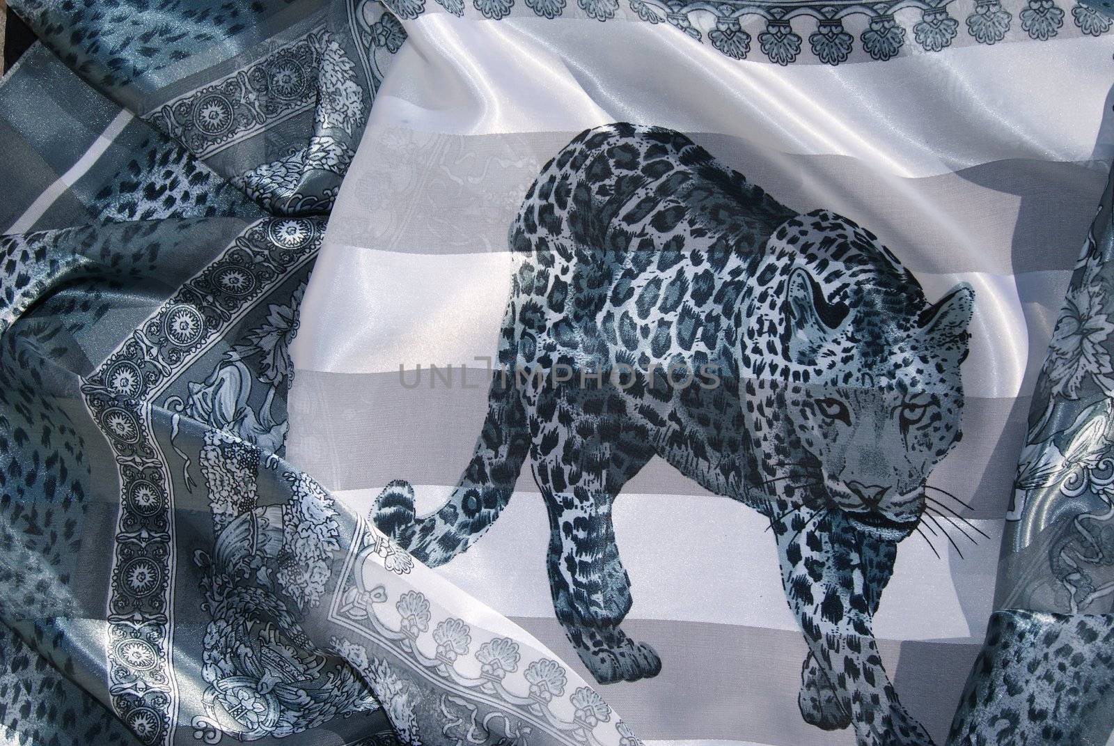 gray ornament with a tiger by Larisa13
