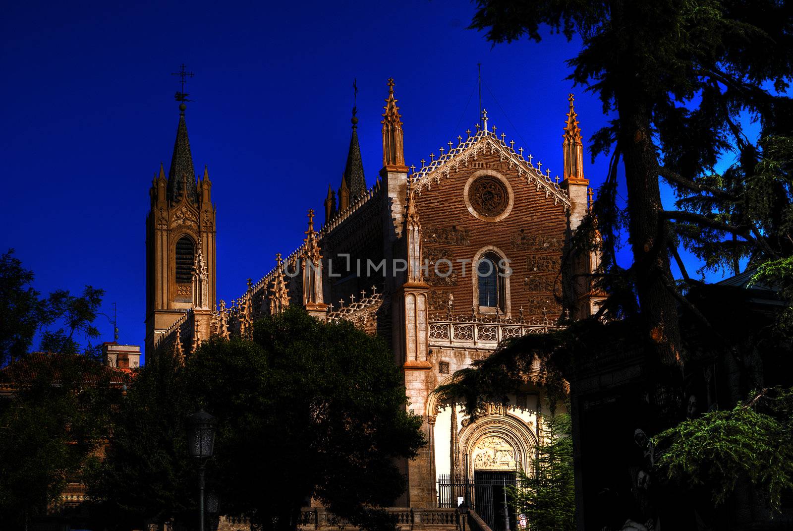 Parish church, sunrise, Madrid, HDR by Larisa13