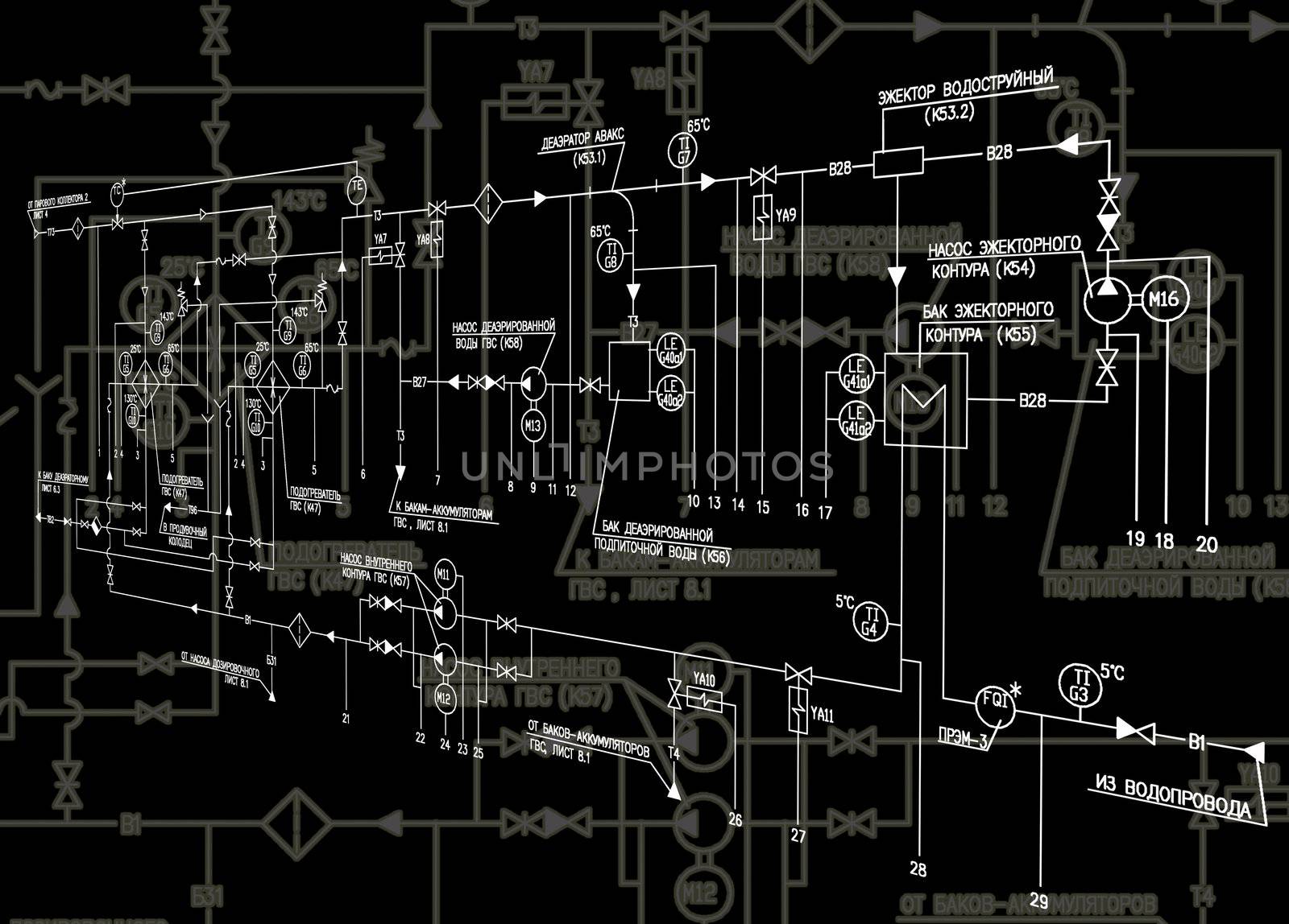 The engineering heat-mechanical scheme developed by engineers-designers