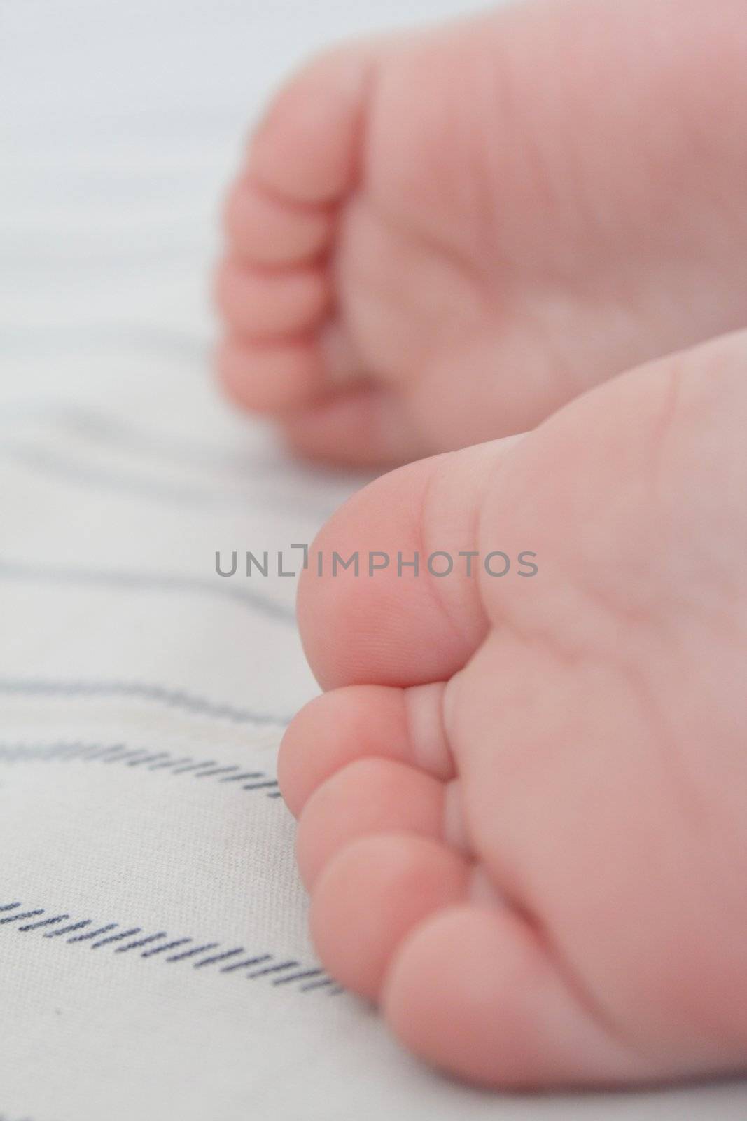 Closeup of baby's feet