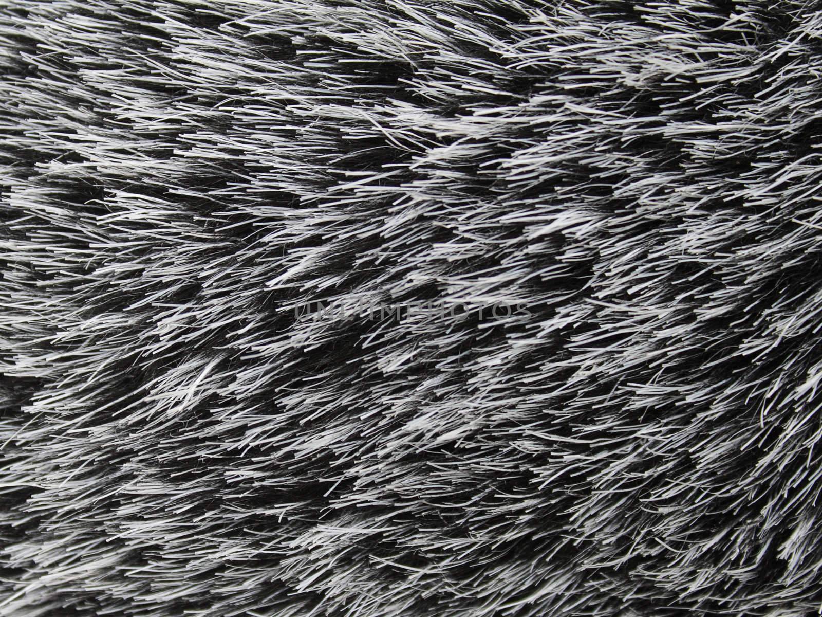 Synthetic black and white fur by pulen