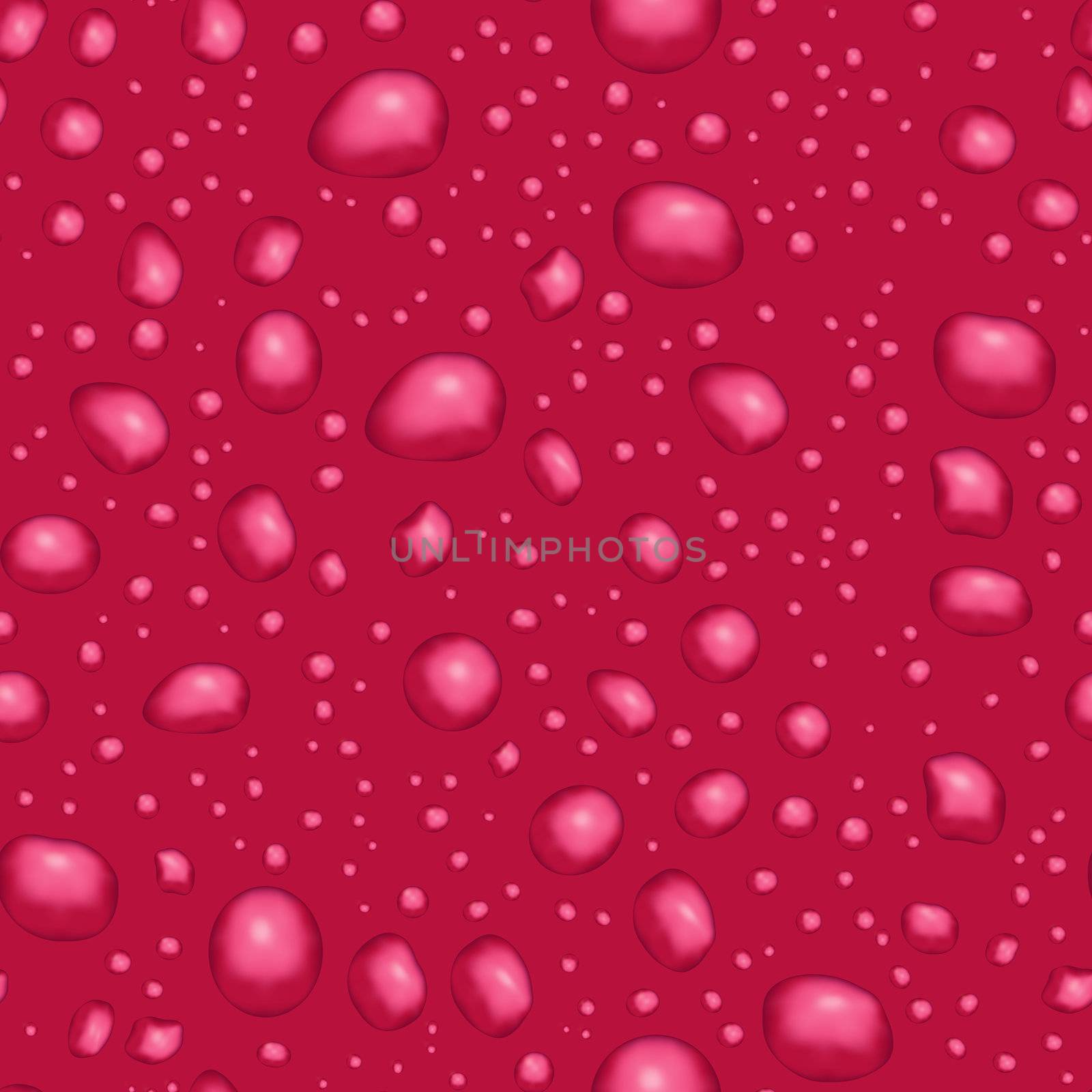 Drops on red background - abstract seamless texture by pzaxe