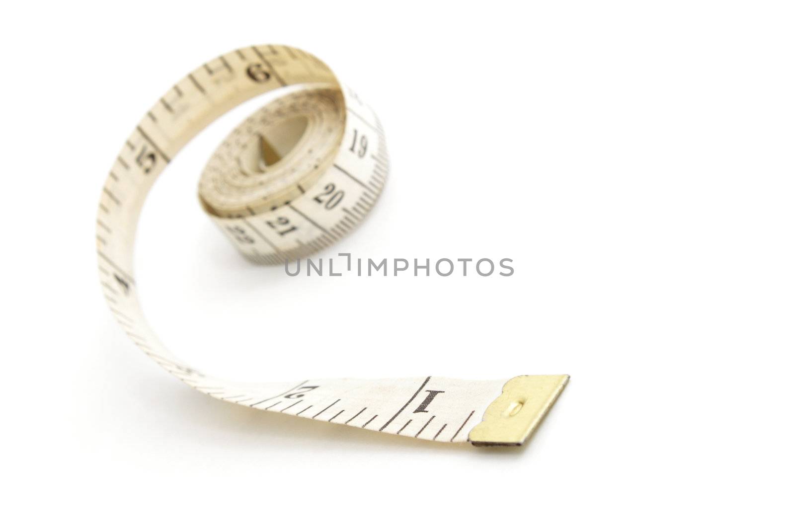 Measuring tape isolated on white by pulen