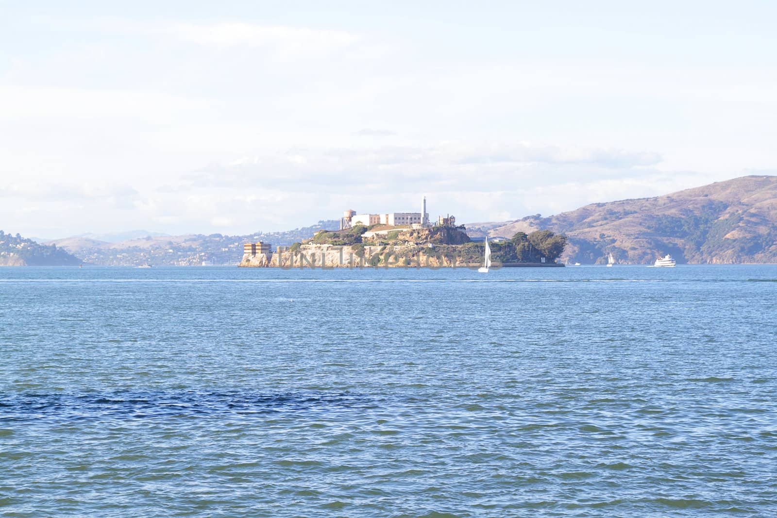 Alcatraz island museum in the San Francisco bay