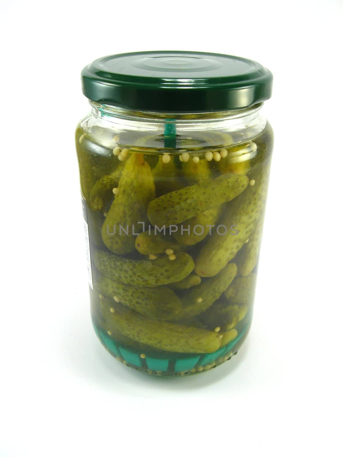 a jar of jerkins on a white background