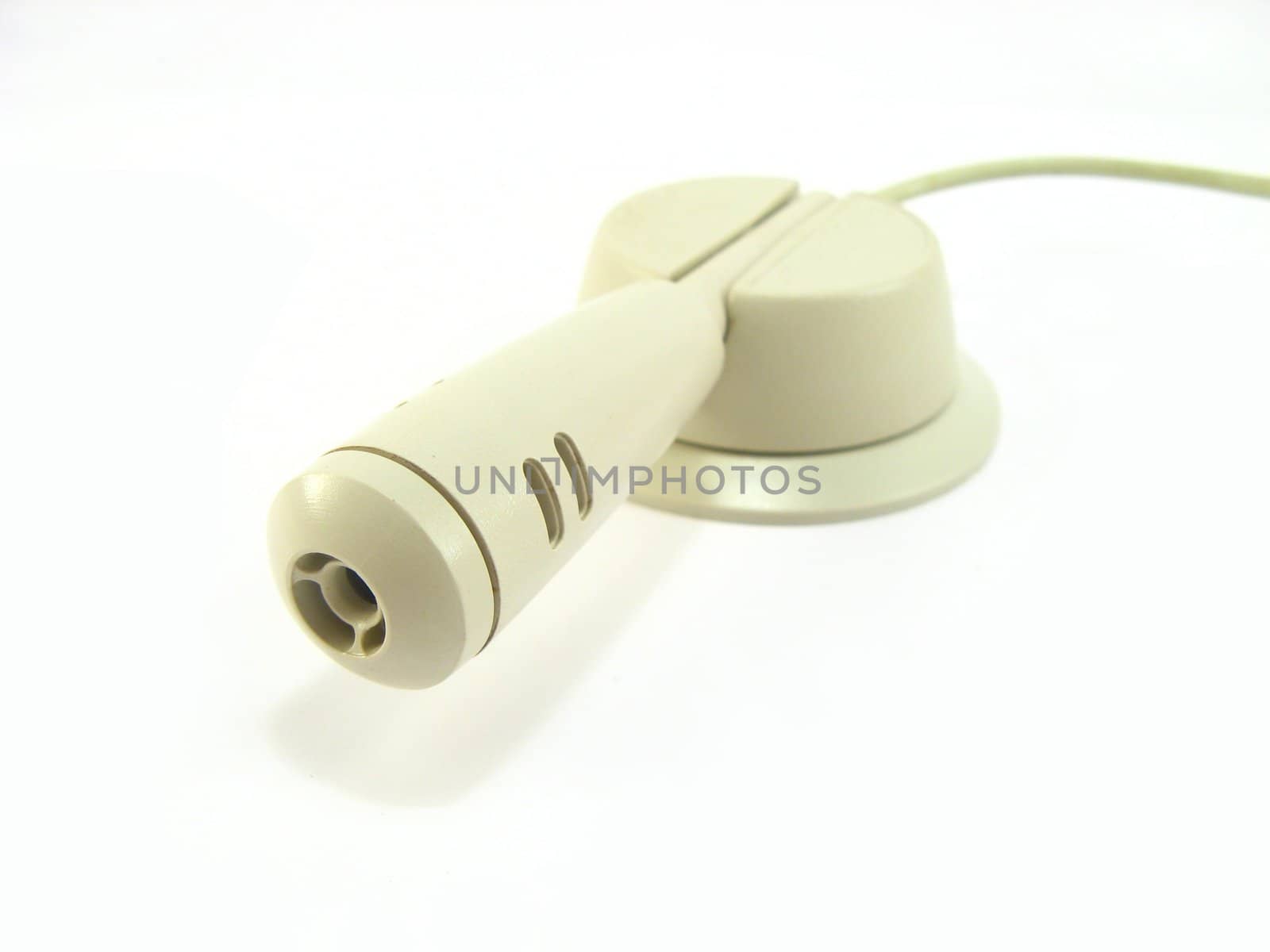 a computer microphone on a white background