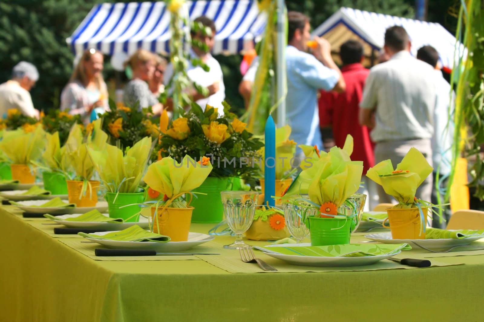 Garden party table