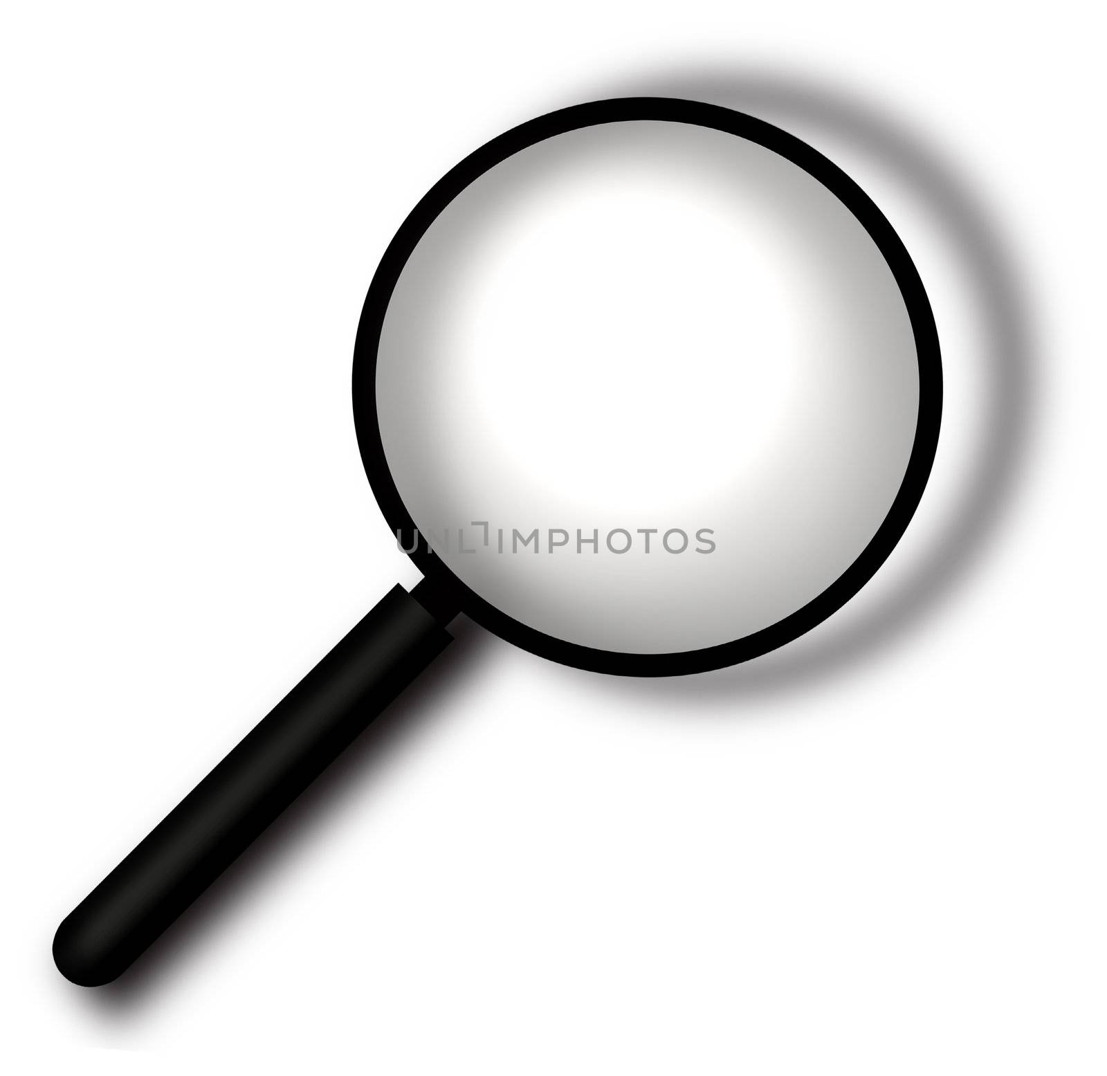 Magnifying glass,illustration