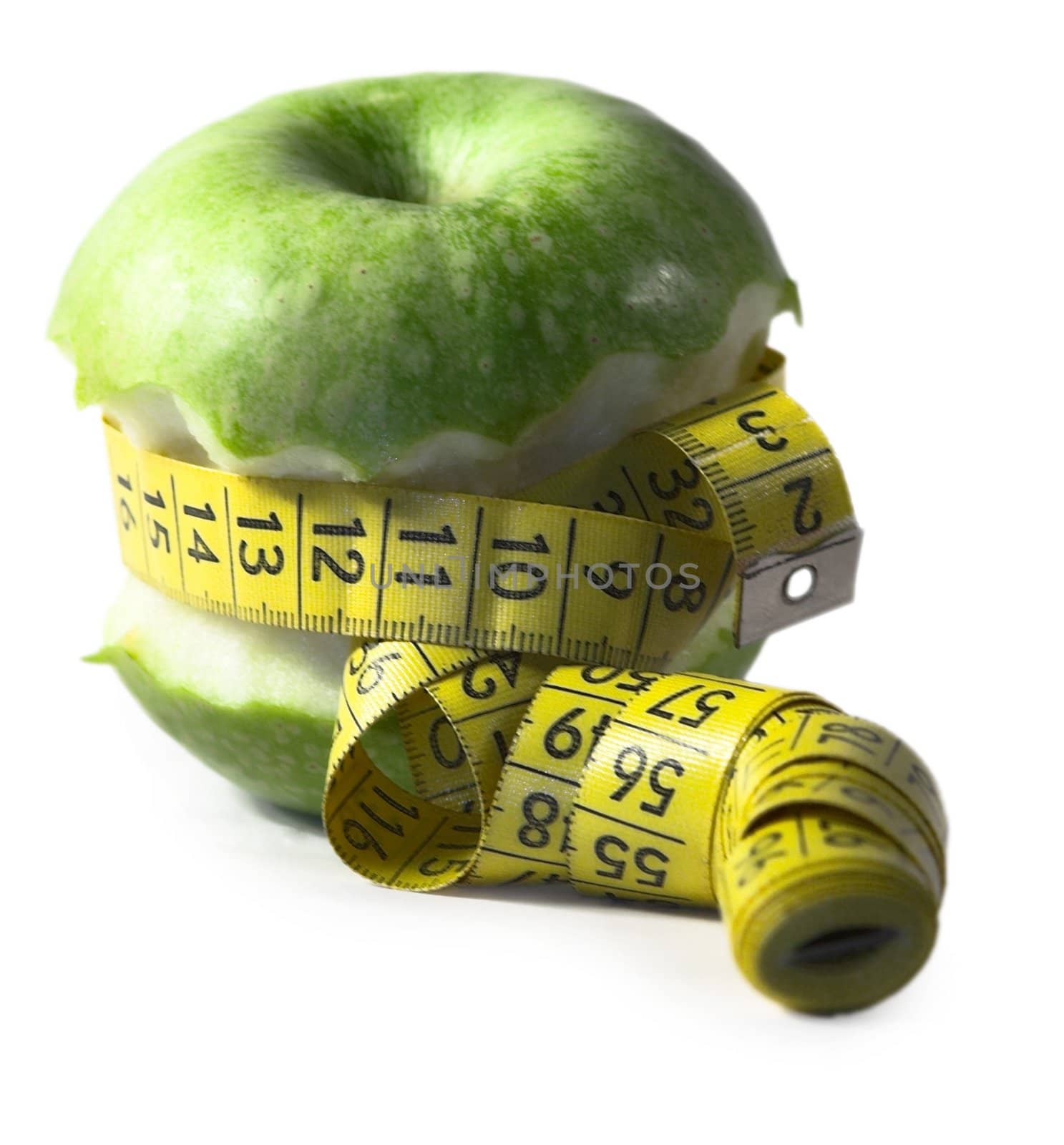 apple, autumn, centimeter, centimetre, diet, drew, drop, eat, fall, fruit, green, measure, vitamin, water, yellow, 