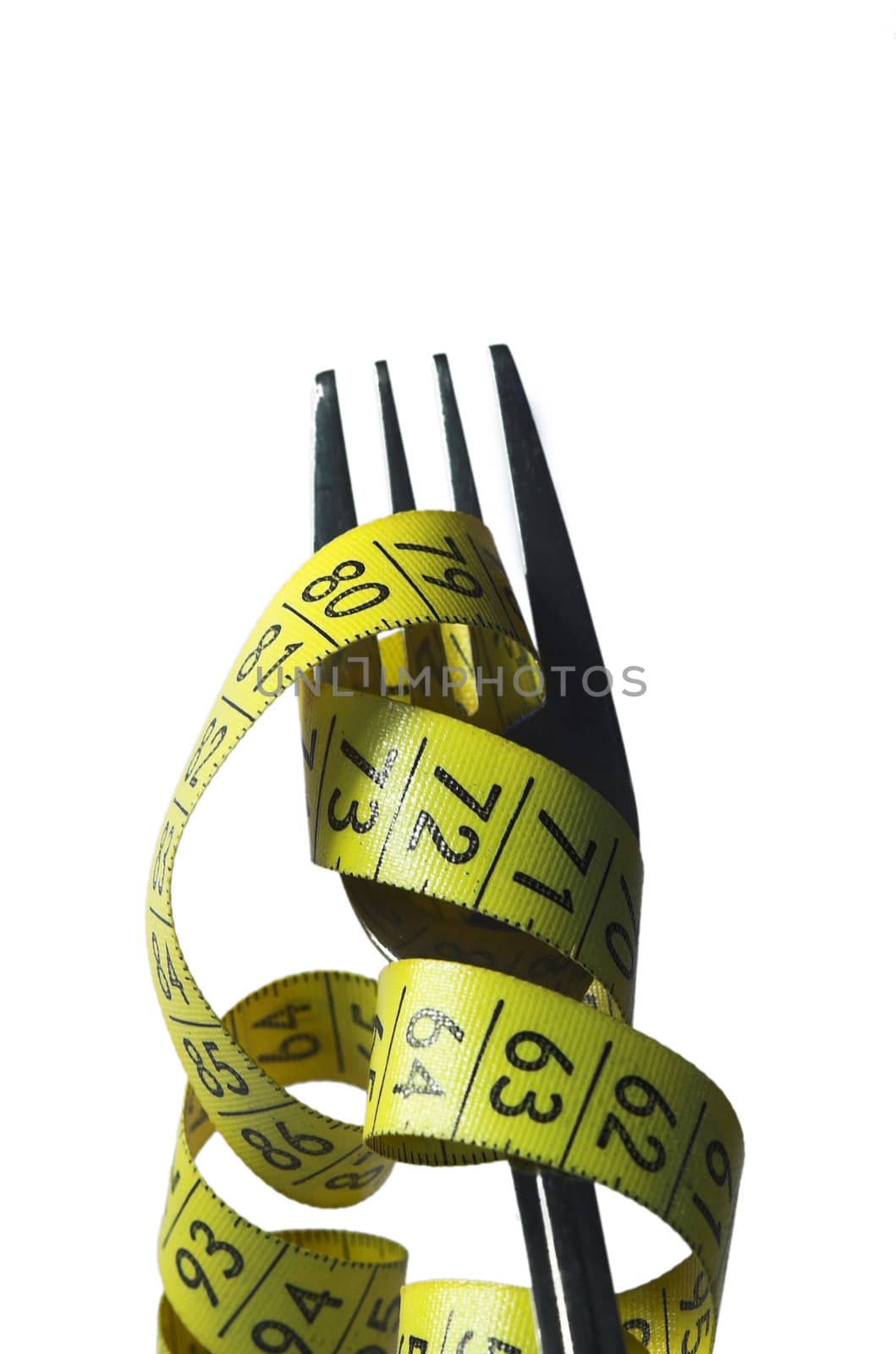 centimeter, centimetre, crutch, cutlery, diet, , eat, fall, fork, loose, measure,  weight, yellow, 