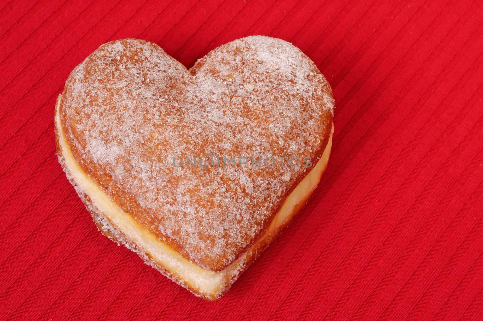 Heart-shaped cruller by ystock