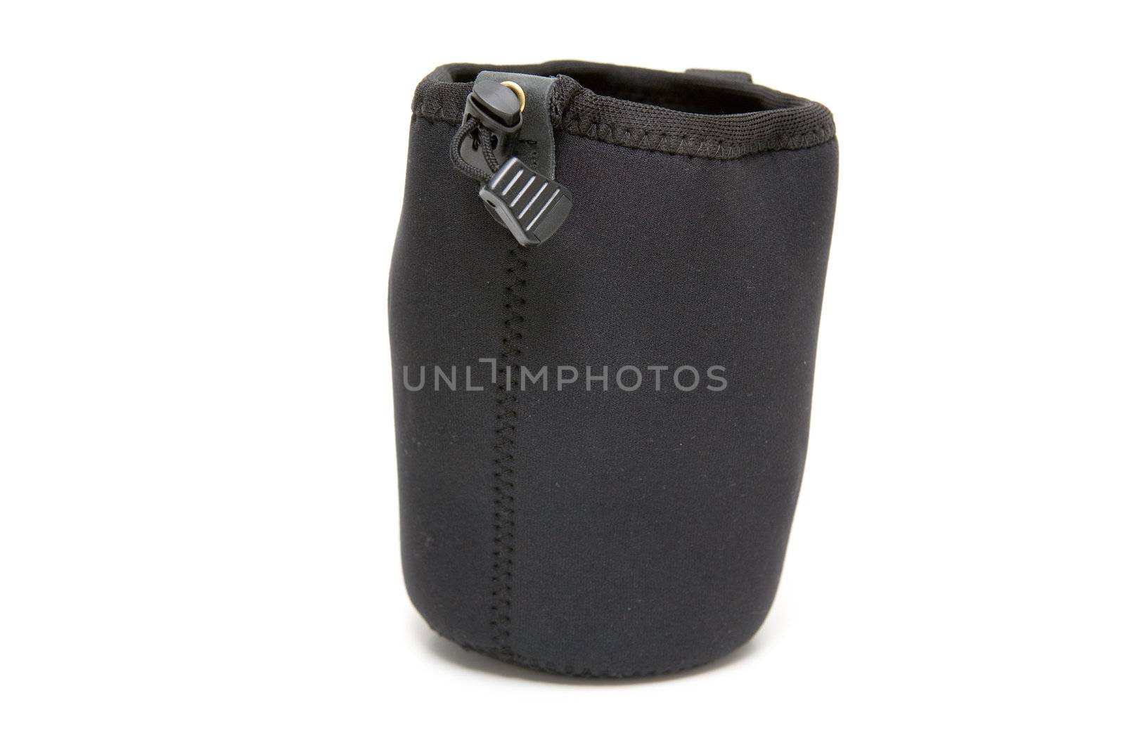 Soft black carrying pouch for fragile devices and equipment