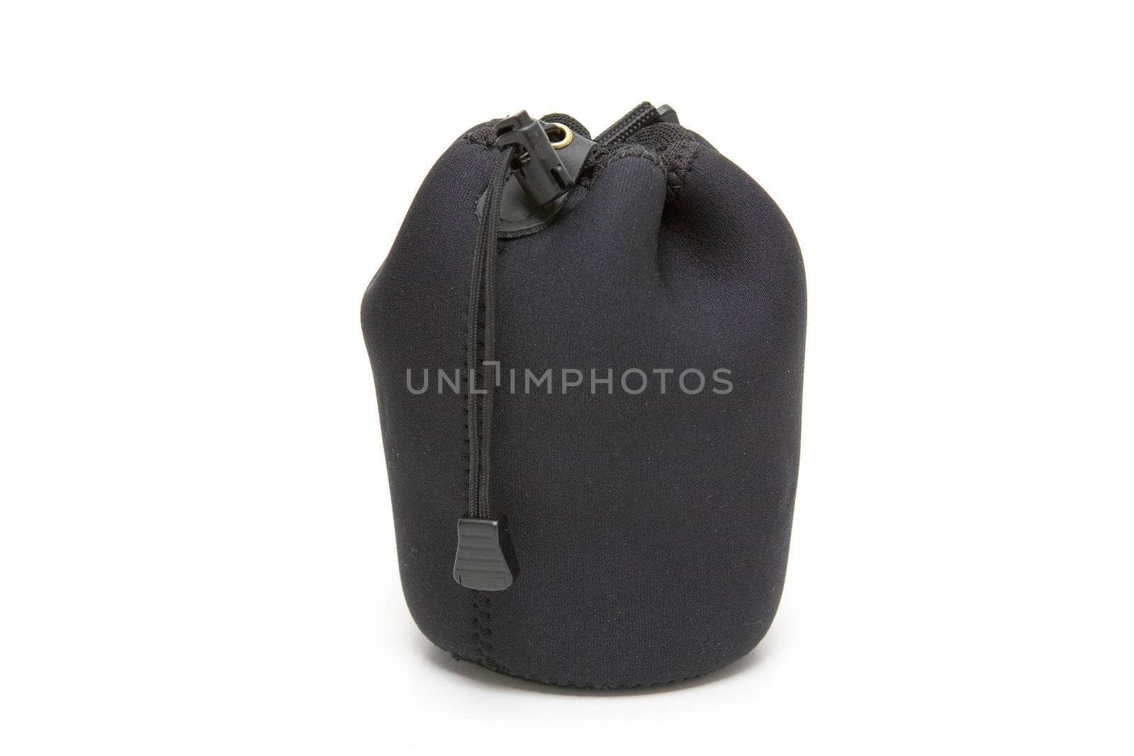 Soft black carrying pouch for fragile devices and equipment