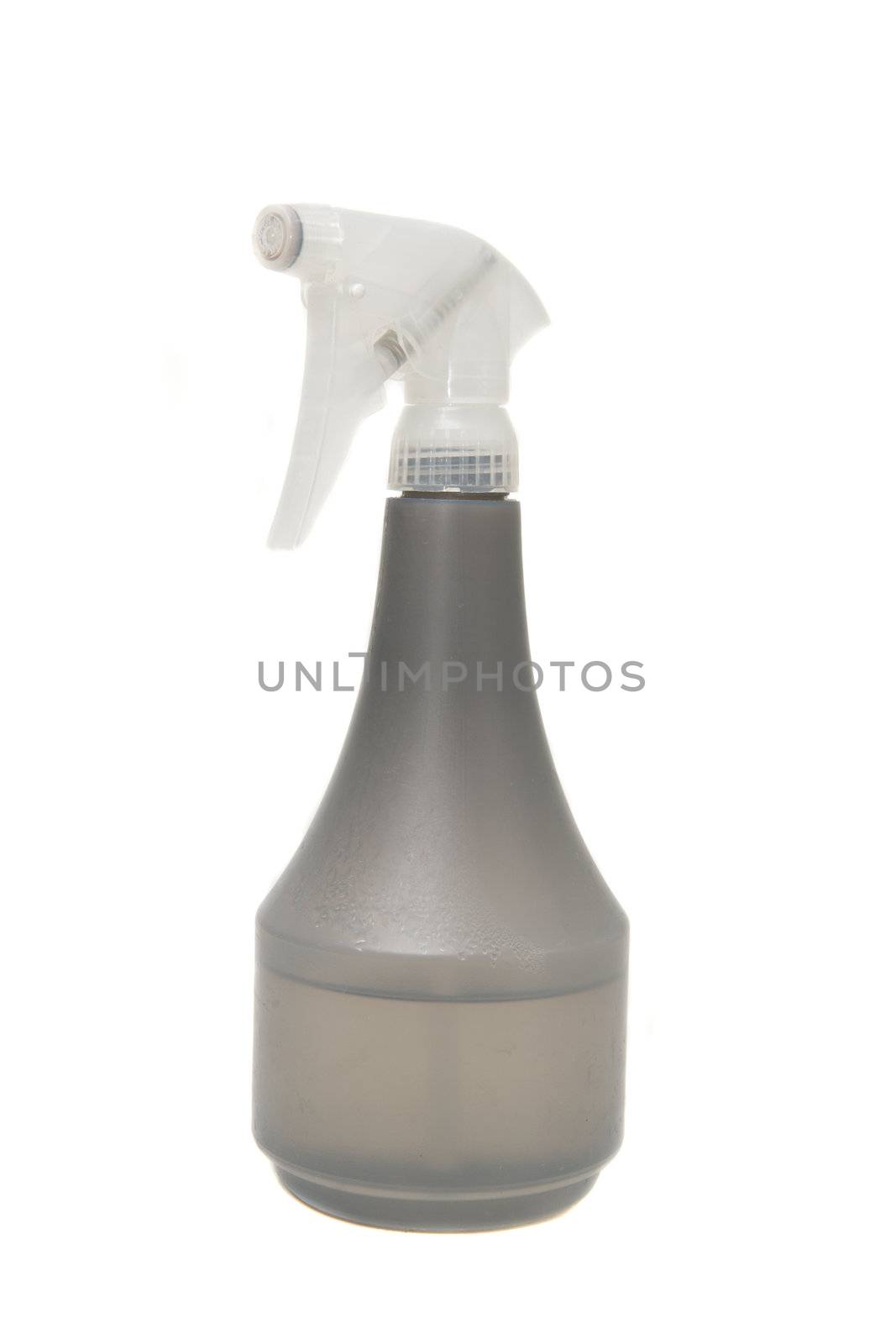 Plastic water spray bottle