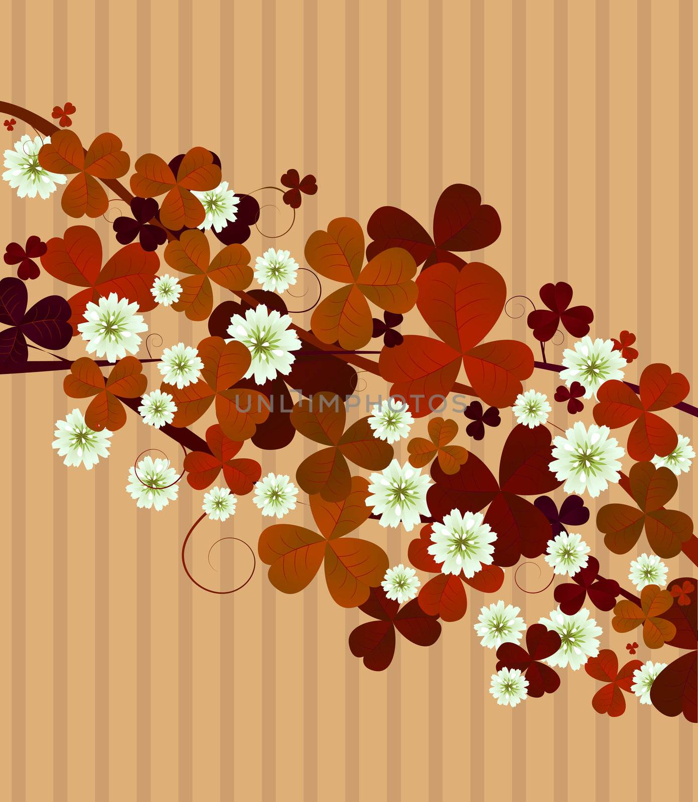 Clover leaf background by Lirch