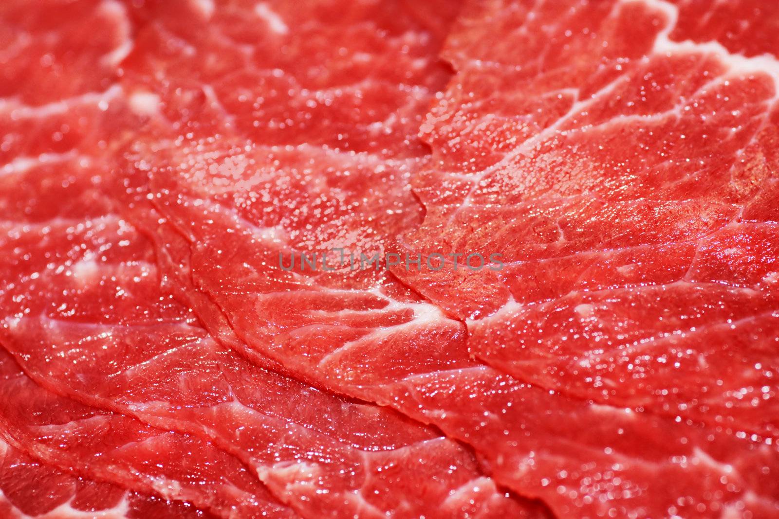 Thin slices of red meat by Mirage3
