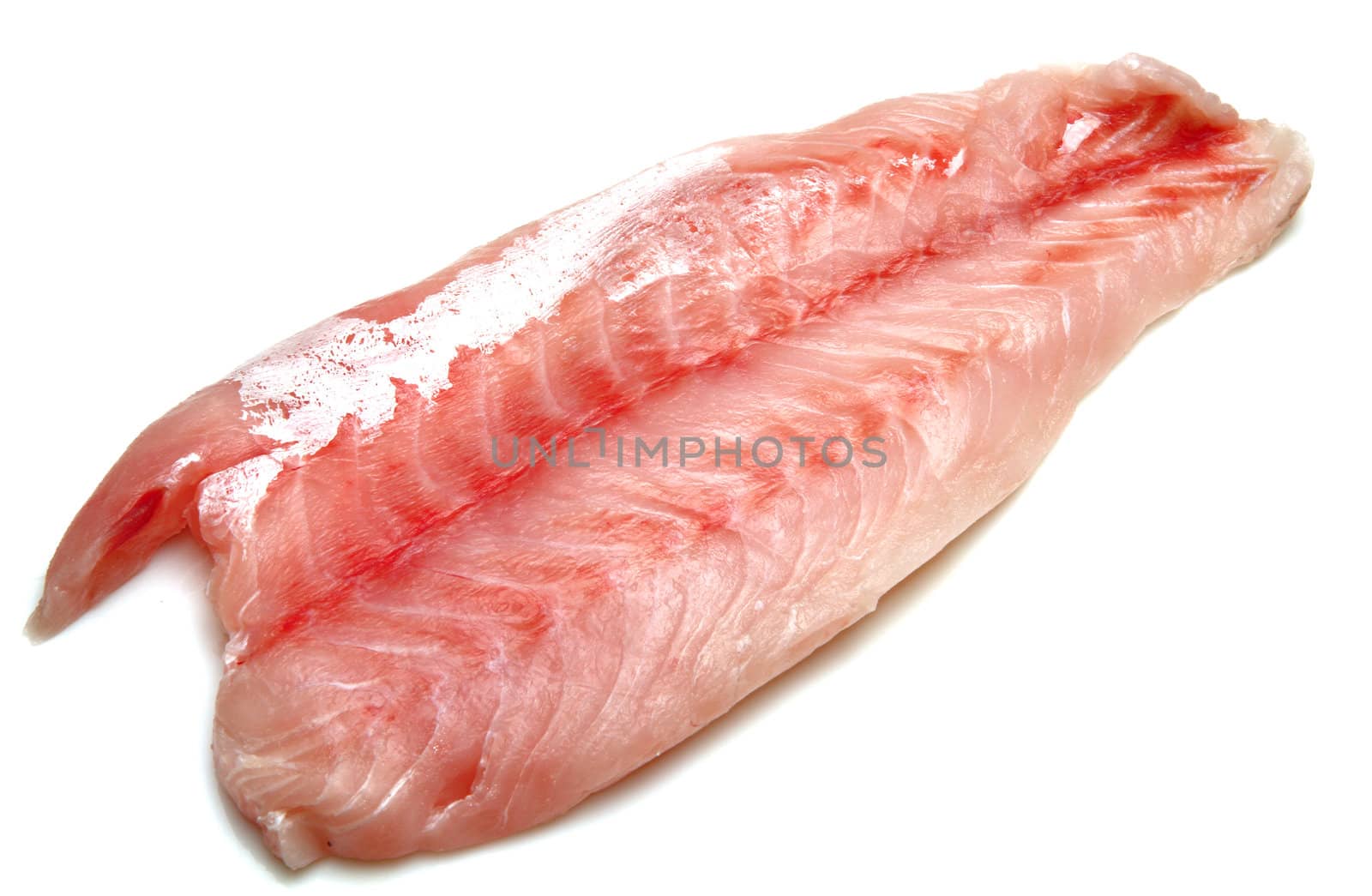 Fresh crude fish fillet