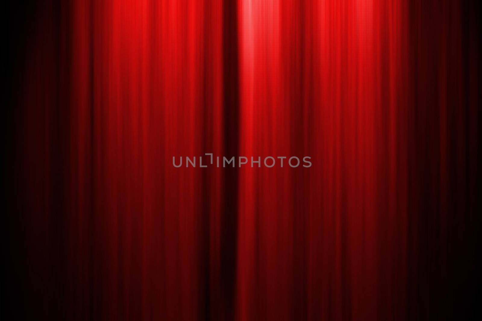 Computer generated illustation of a theatre stage curtain