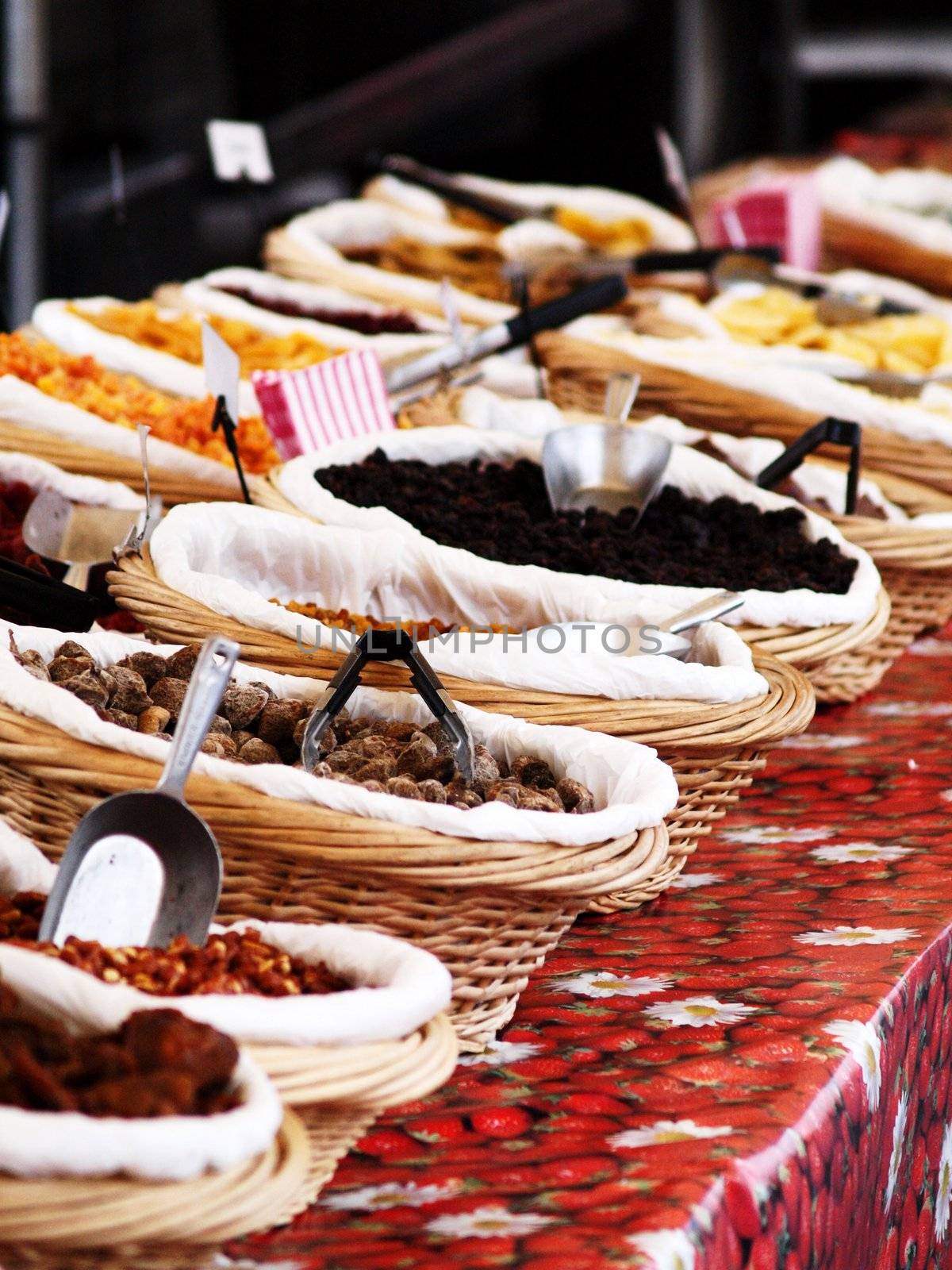 Fresh and dry fruit in Helsinki city center