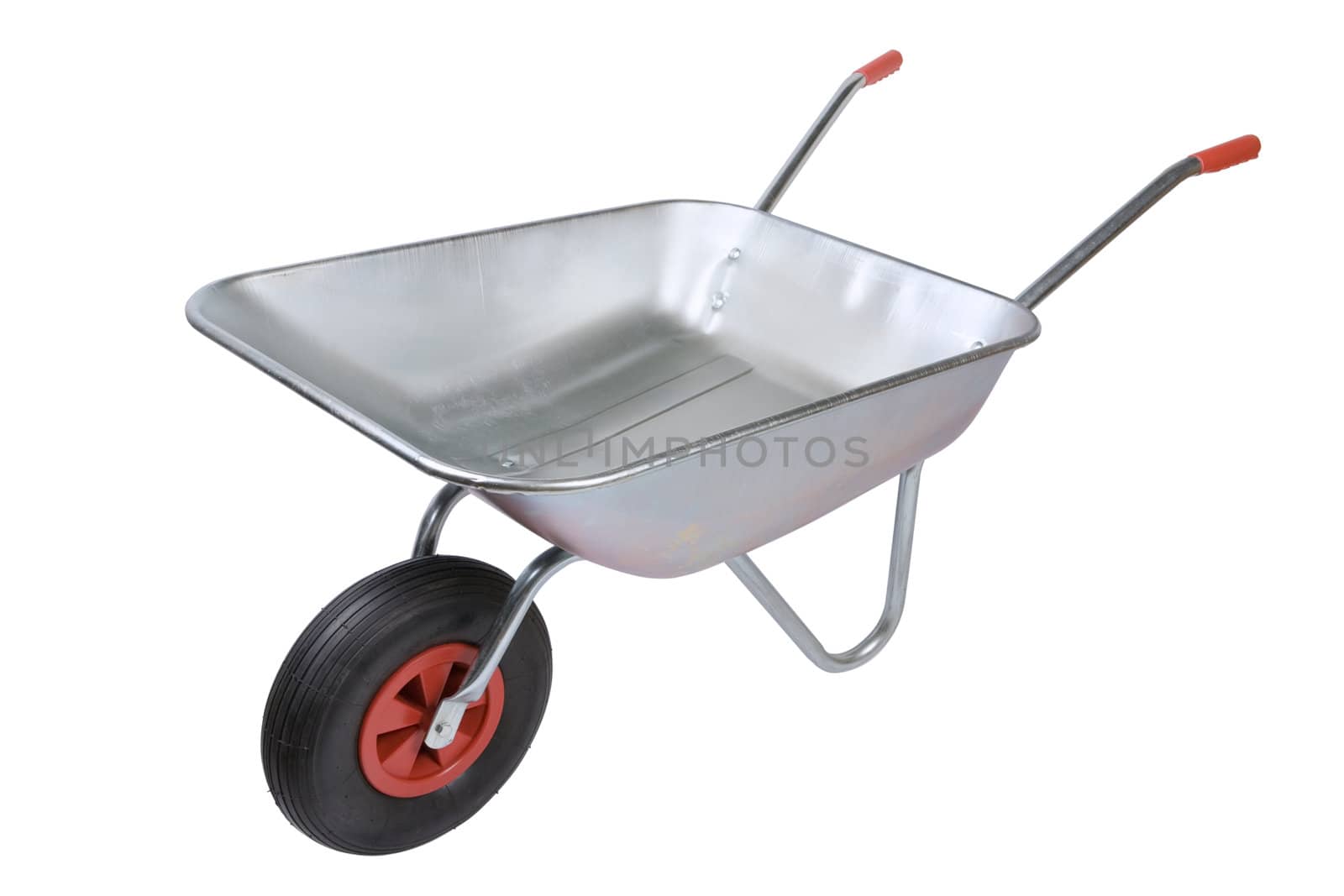 Wheelbarrow isolated on a white background