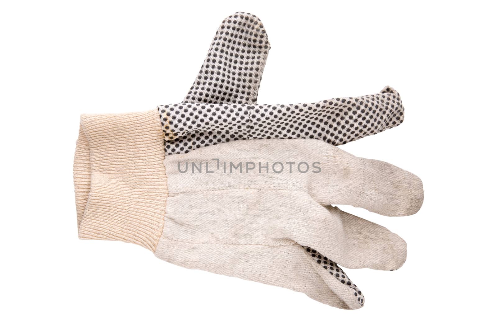 Work glove isolated on a white background