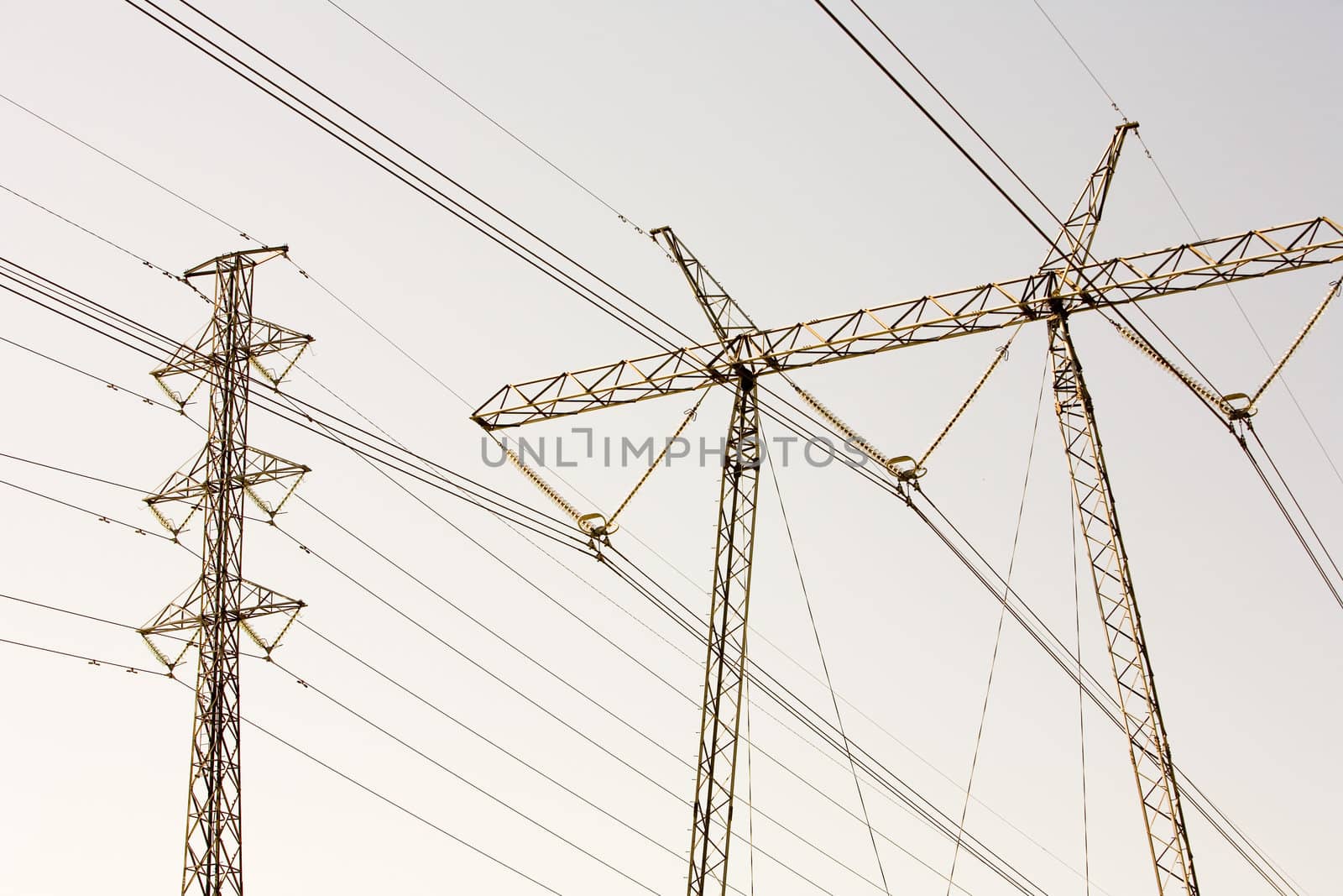 High voltage electricity pylon structures