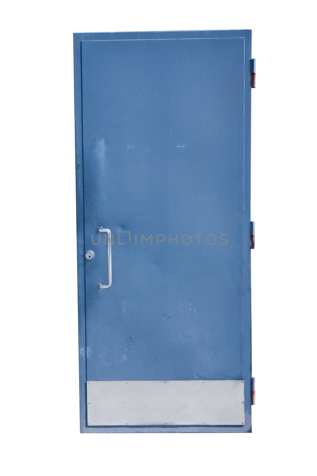 Heavy-duty door isolated on a white background