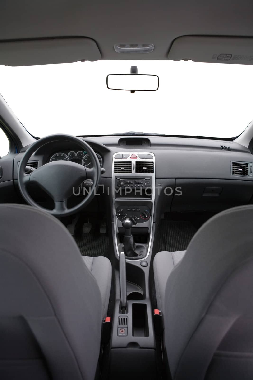 Interior view of a car