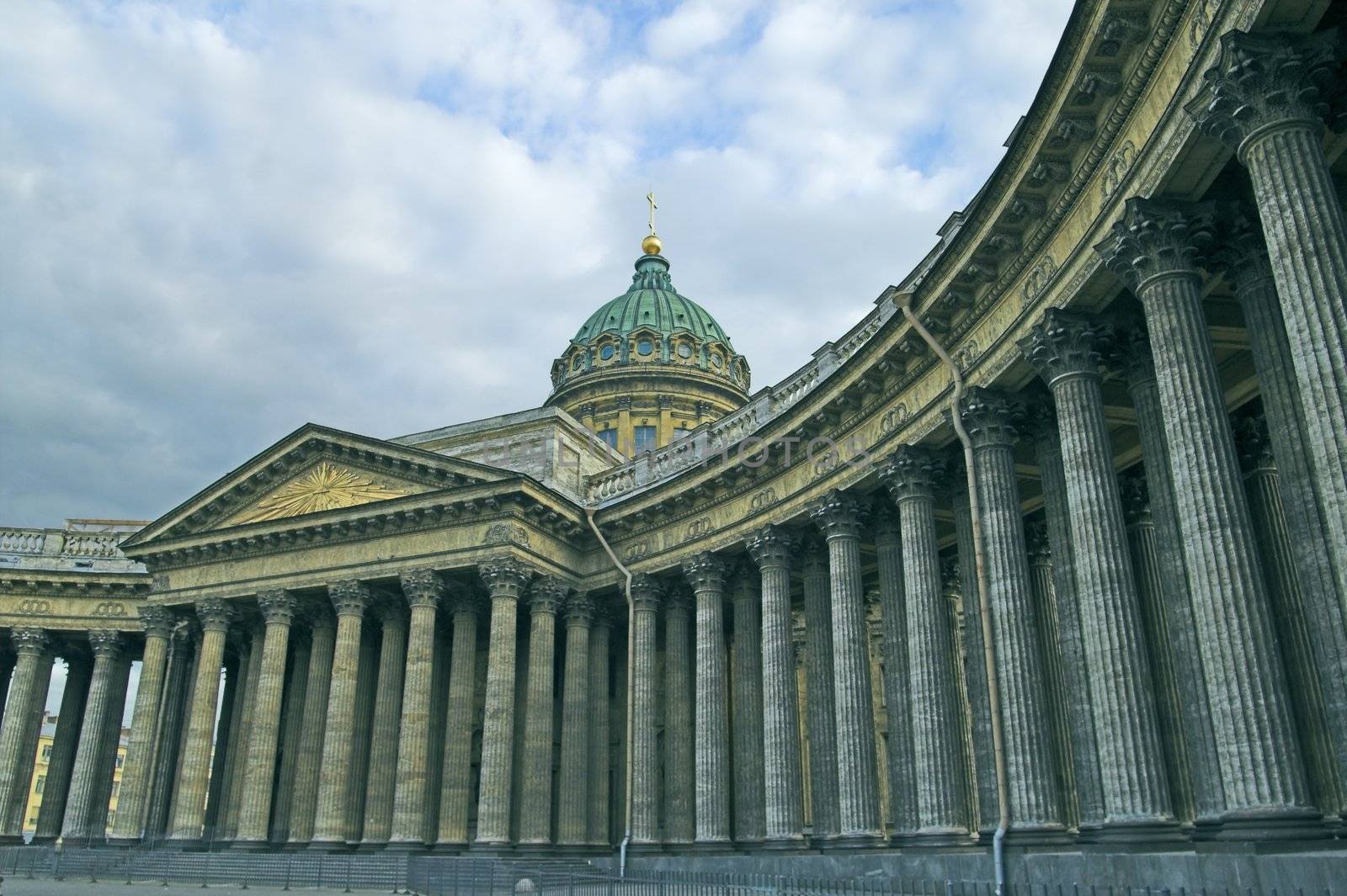 Kazansky Cathedral in Saint Petersburg, Russia. by simfan