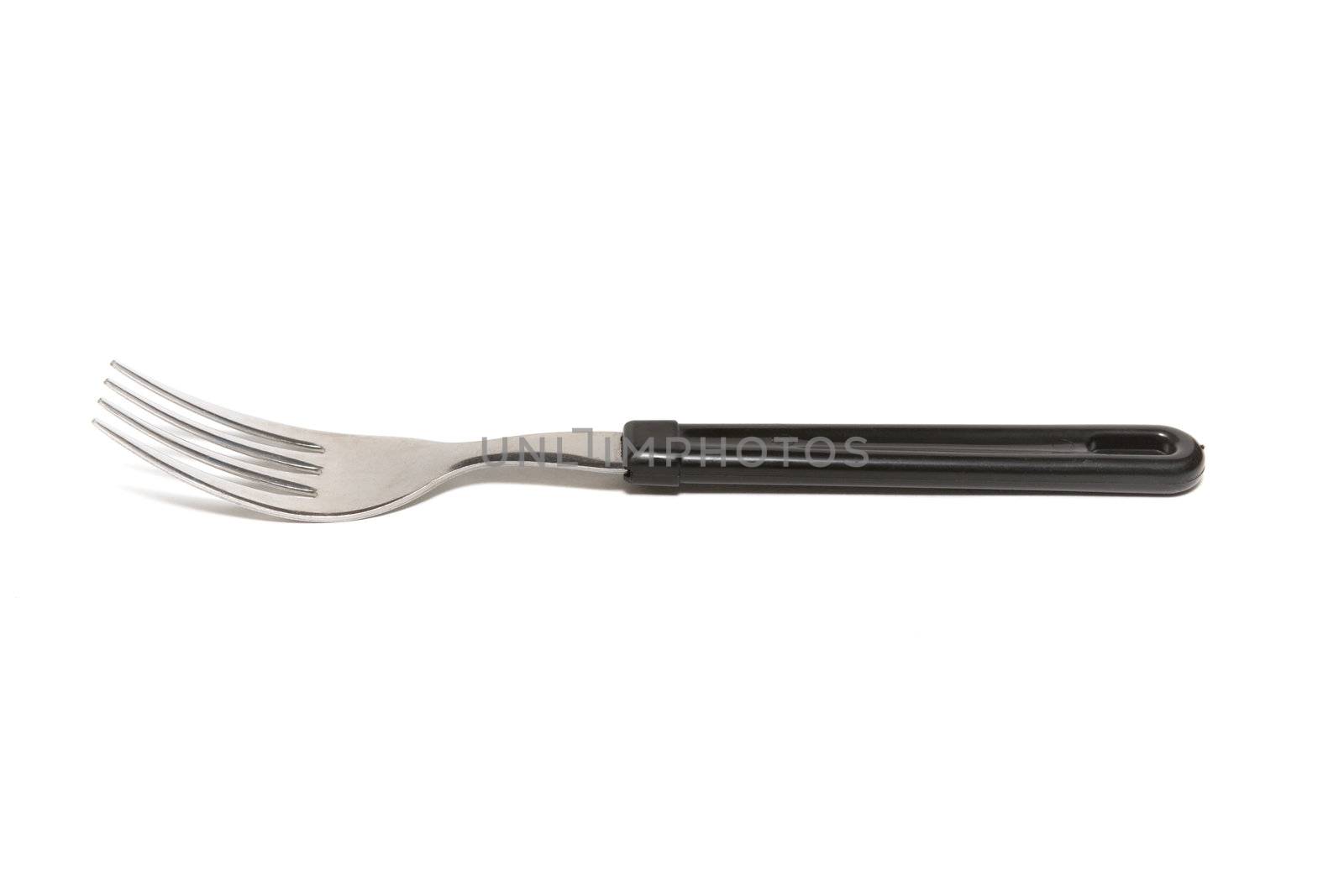 Fork on a white background