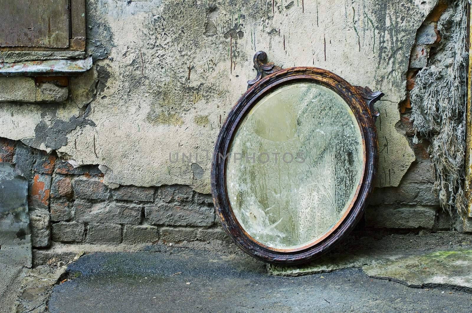 Thrown Out Old Mirror by simfan