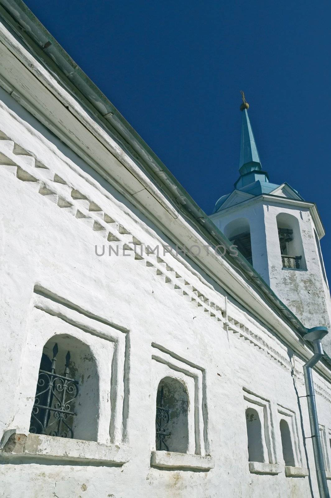 ancient Russian orthodox monastery in Old Ladoga