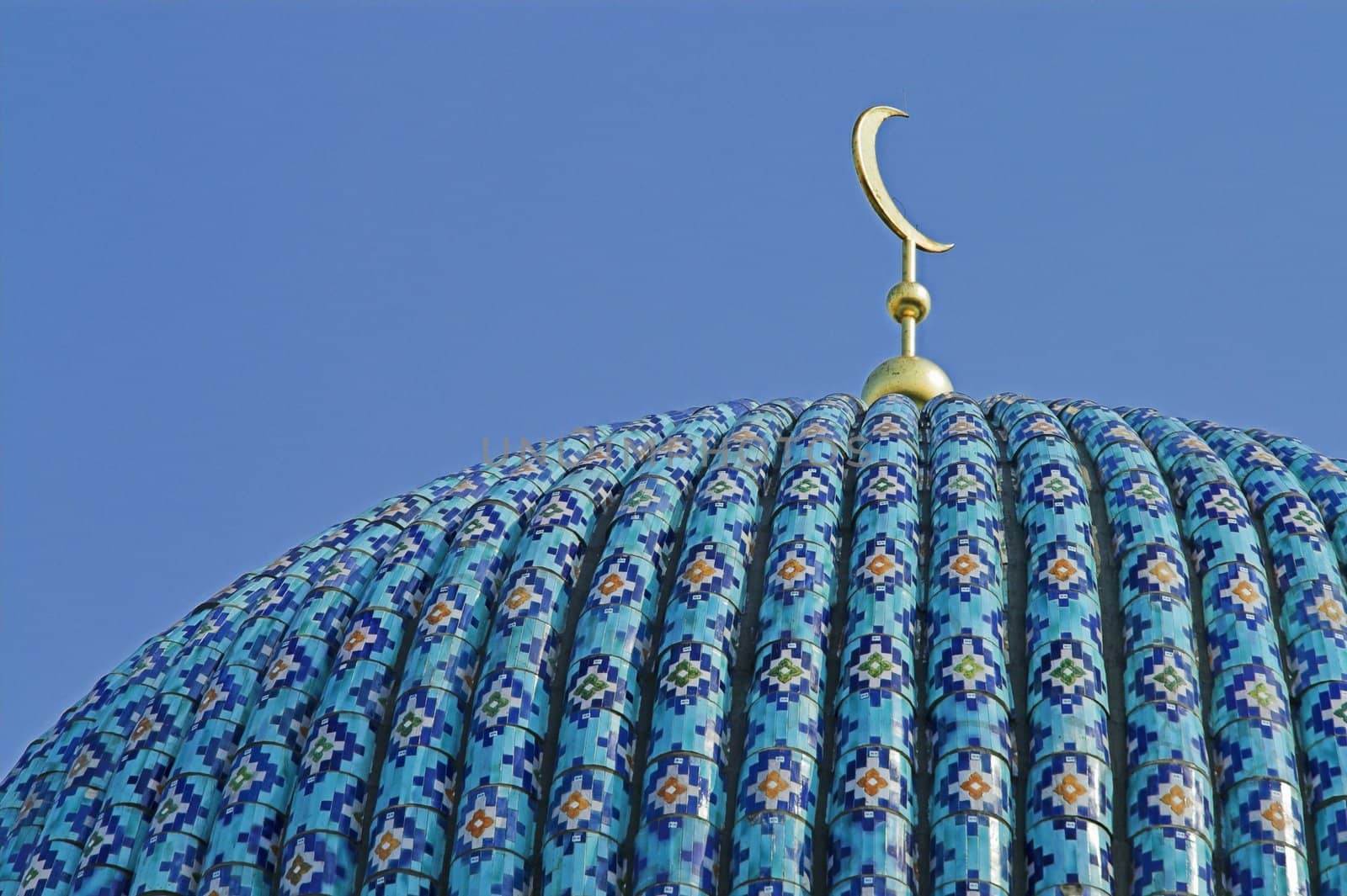 tiled dome of mosque in Saint Petersburg by simfan