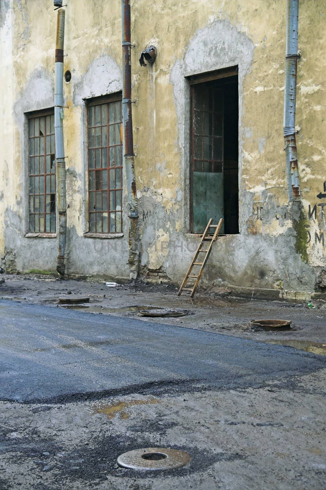 Big windows in old industrial facilities