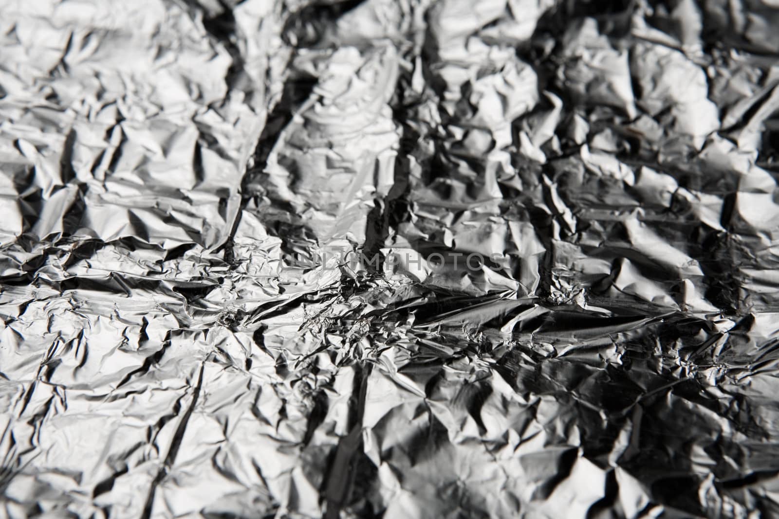 Tin foil abstract background texture