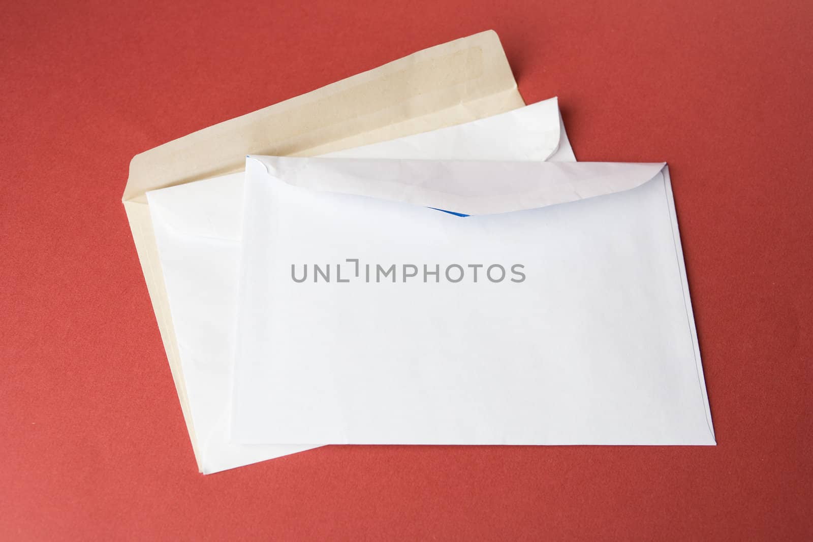 Opened envelopes still life photo