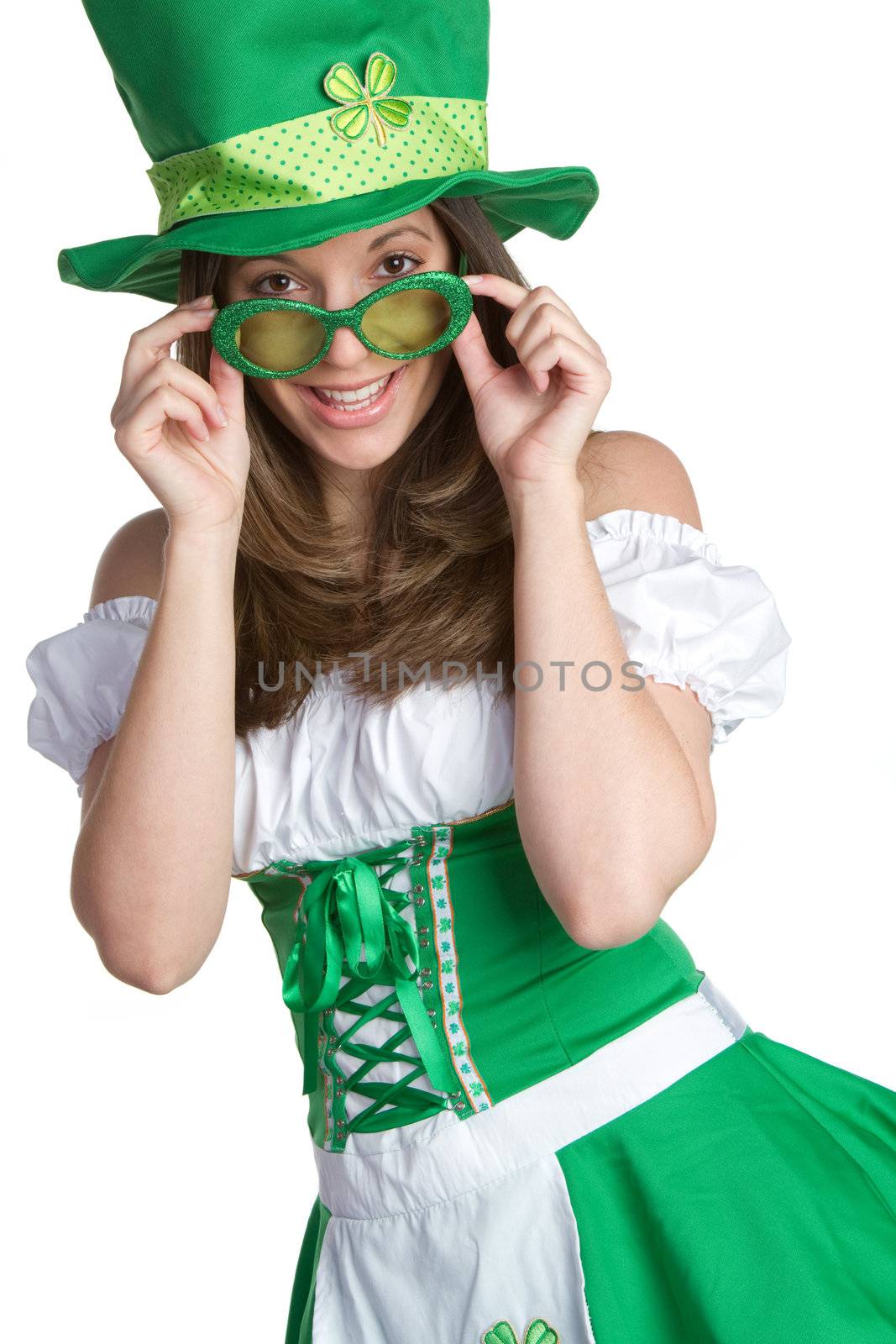 Smiling St Patricks Day Woman